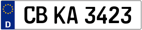 Truck License Plate
